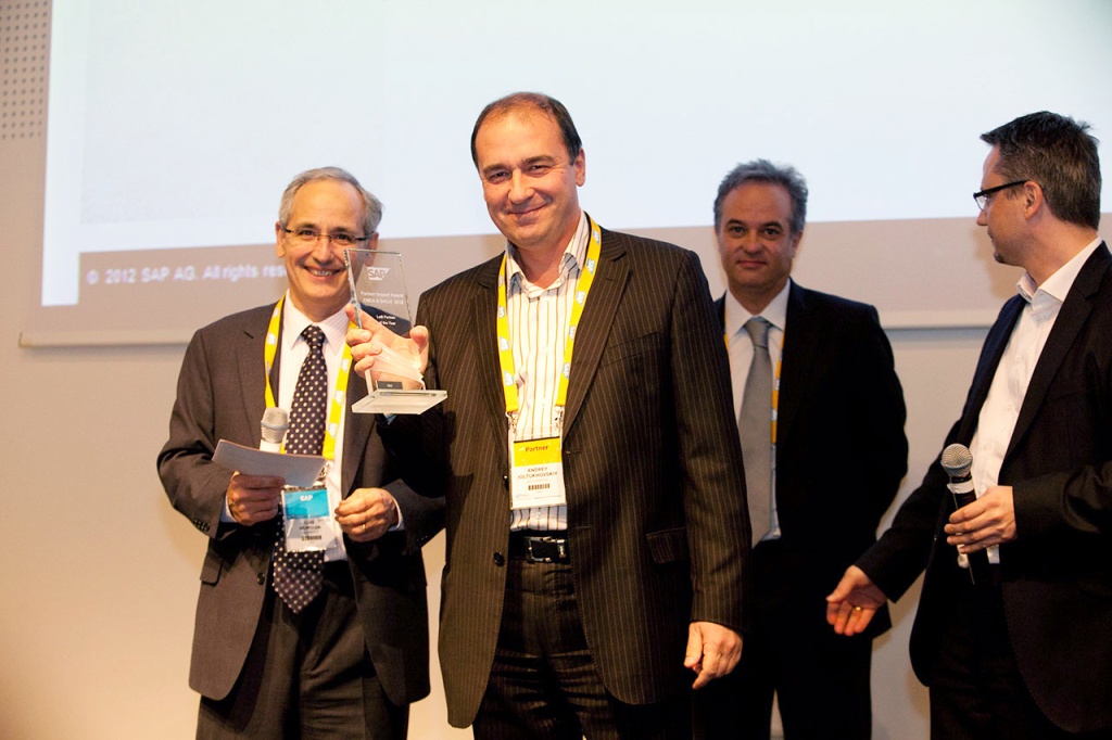 Вручение IBS награды SAP Partner Impact Award EMEA & DACH